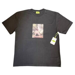 Supervsn Inside Out Kobe Bryant Graphic T-Shirt Charcoal Black Photo Print Sz M